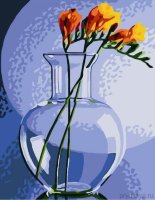 Картины по номерам Фрезия в вазе