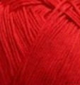 Пряжа для вязания Детская 100% хлопок 100гр/330м  цв. 06 красный