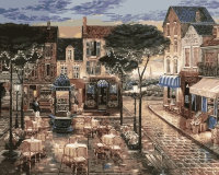 Картина по номерам Парижское кафе