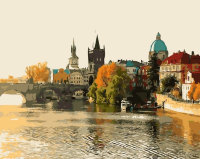 Картины по номерам Зеркальная Прага 40x50 см 