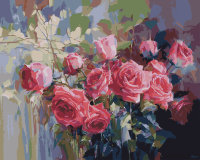 Картина по номерам Розовые розы