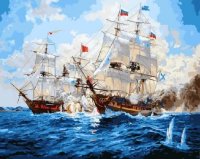 Картина по номерам Морской бой